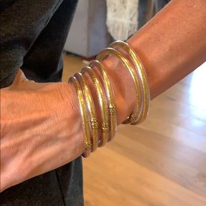 BudhaGirl Inspired bracelets—gold set of 6
